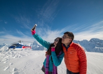 The Helicopter Line Mount Cook  -Selfie