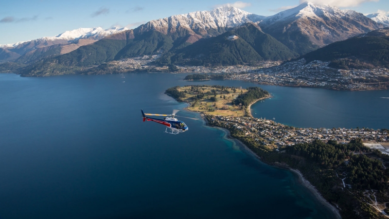 The Helicopter Line Queenstown Frankton and Lake Wakatipu