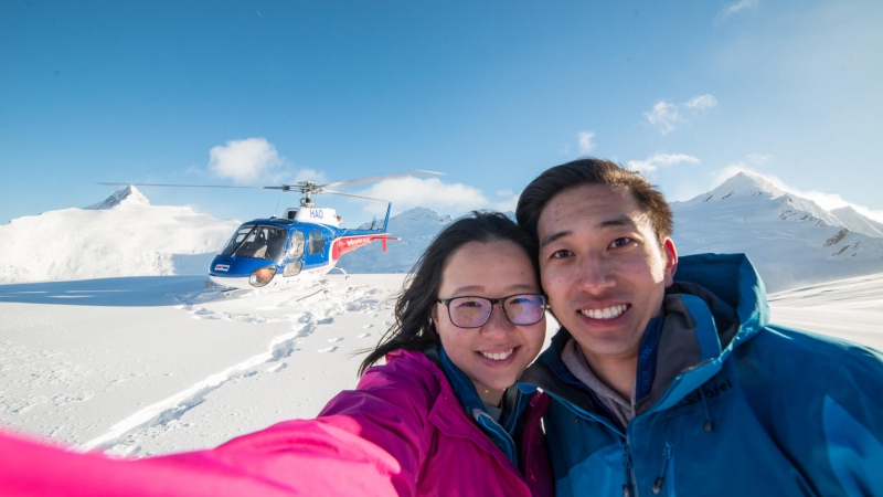 The Helicopter Line Queenstown Glacier Selfie
